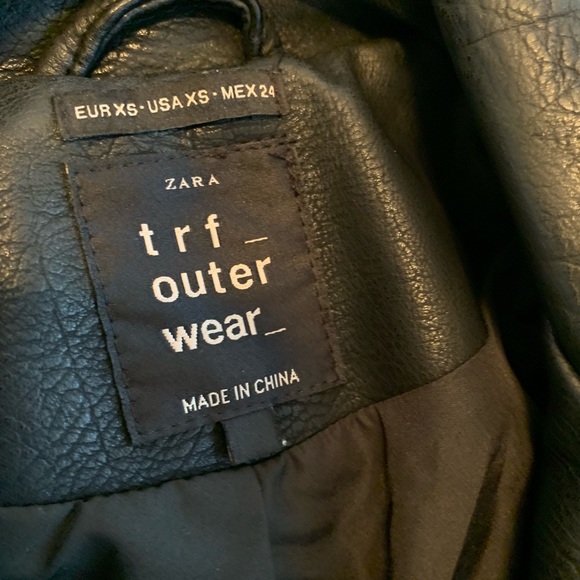 Black punk motorcycle jacket - Picture 5 of 5